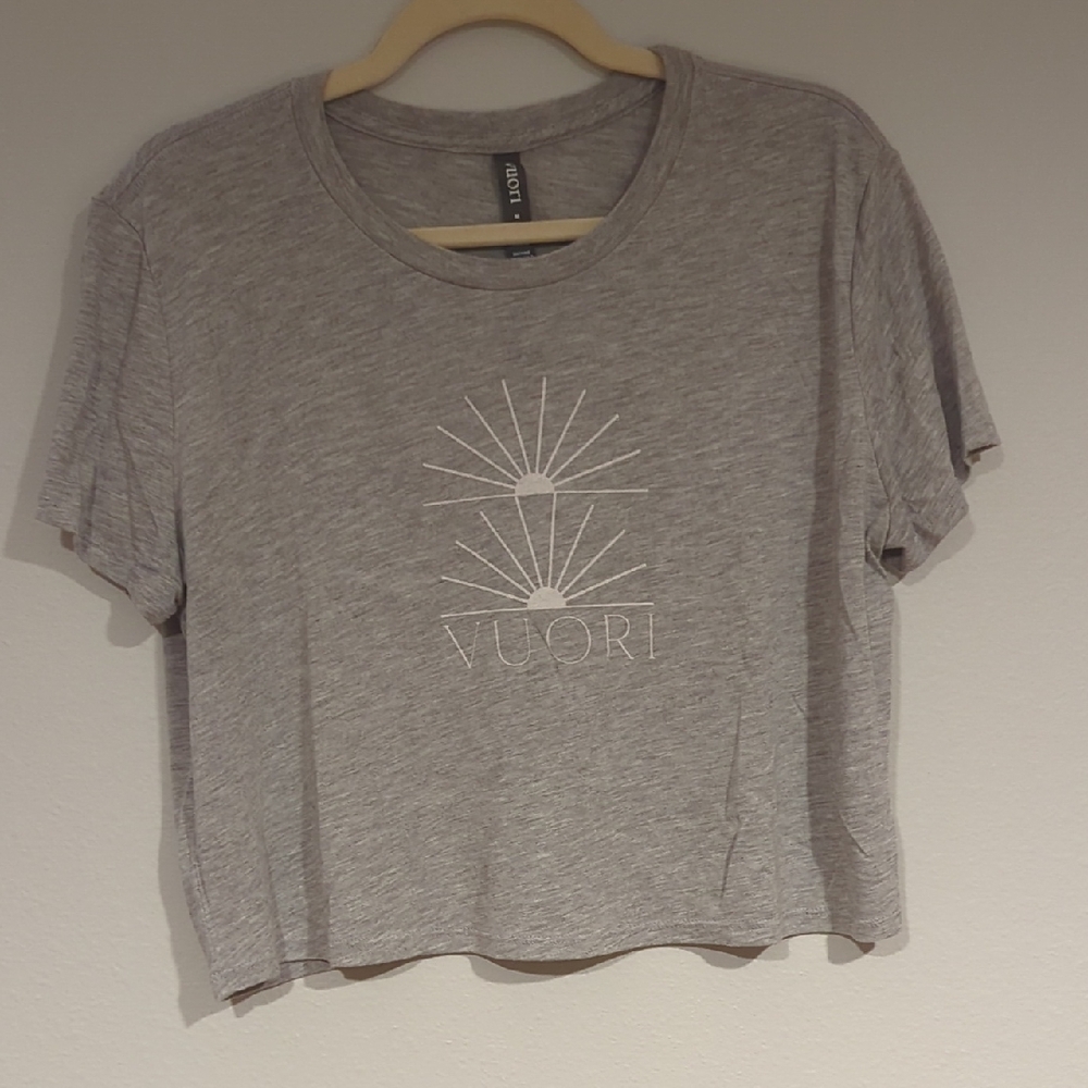 Vuori Light Gray Short Sleeve Graphic Tee